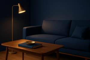 A detailed prompt for generating a featured image for this article. Describe the visual scene, style (photographic), mood, and composition. Do not include any text in the image. Visual instructions to strictly follow: Always use warm cinematic lighting. Minimalist modern composition with clean lines. Brand colours: navy blue and subtle gold accents.